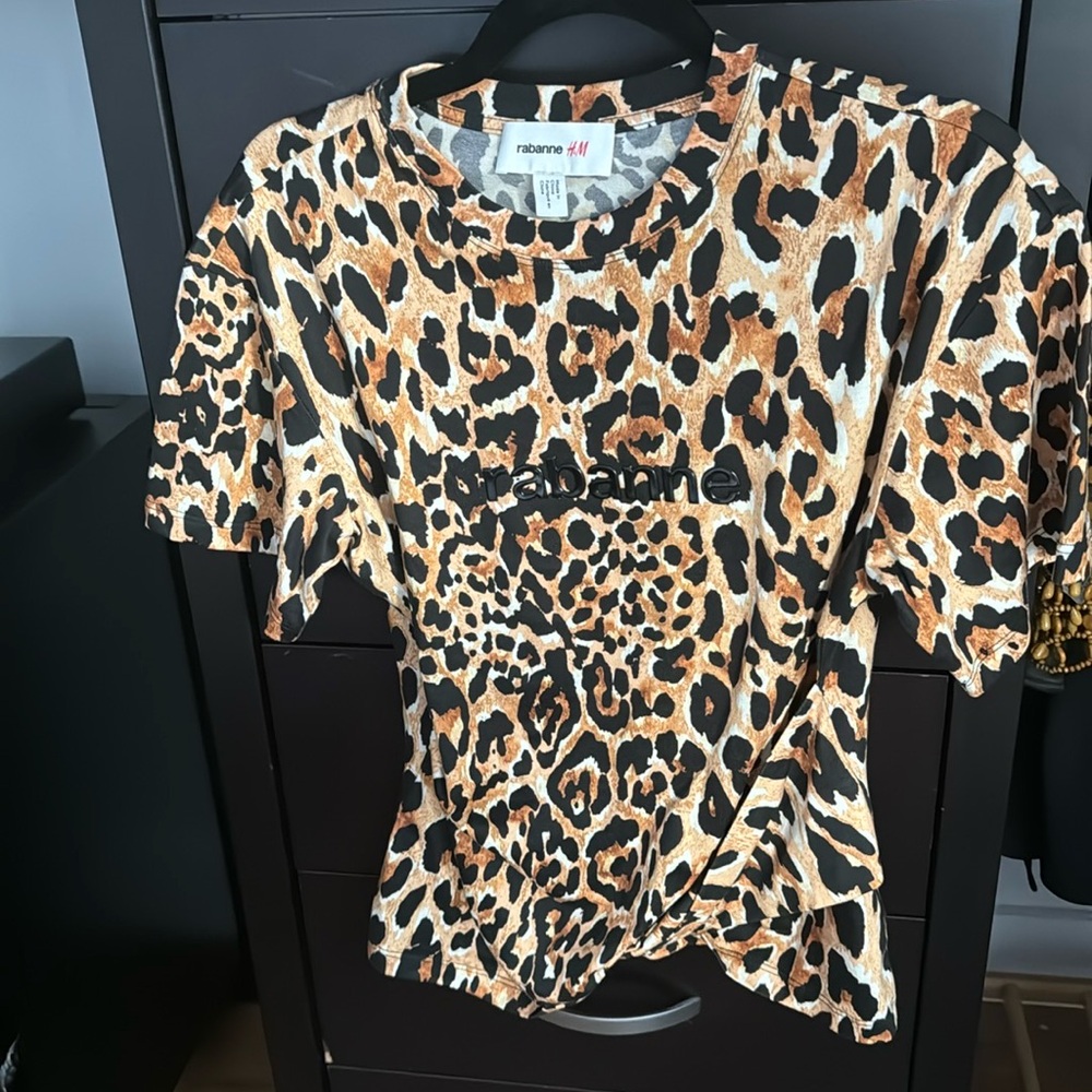 Rabanne H&M animal print T shirt